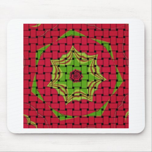 African Lovely Woven red design Mouse Pad