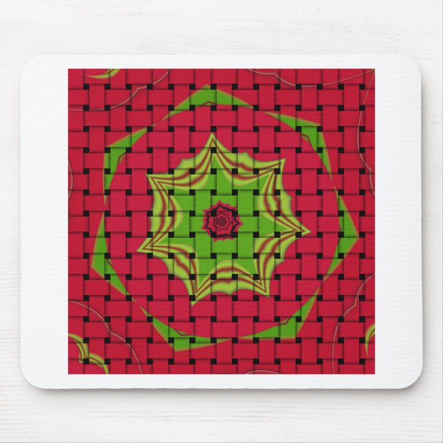 African Lovely Woven red design Mouse Pad (Front)