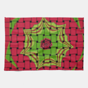 African Lovely Woven red design Towel