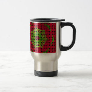 African Lovely Woven red design Travel Mug