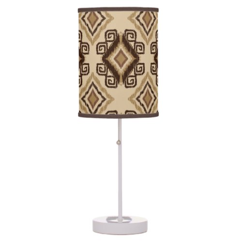 African lovers tiled pattern  table lamp