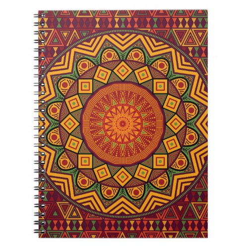 African mandala Polynesian circular designs Notebook