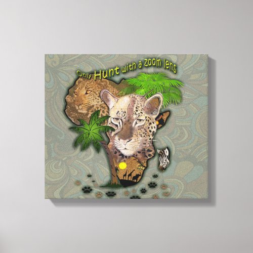 African Map Art Canvas Print