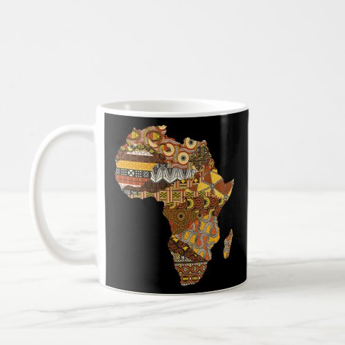 African Map Black History Month Black Pride Africa Coffee Mug