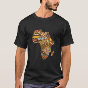 African Map Black History Month Black Pride Africa T-Shirt