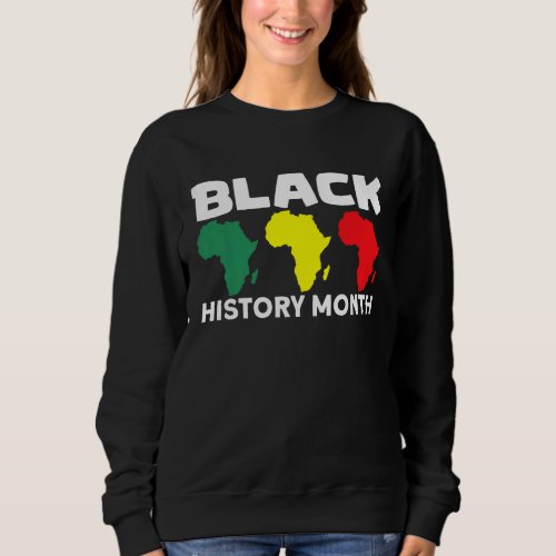 African Map Black History Month Sweatshirt