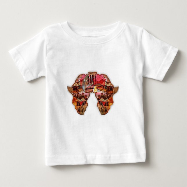 African Map: Celebrate the Season with Culture Baby T-Shirt (Front)