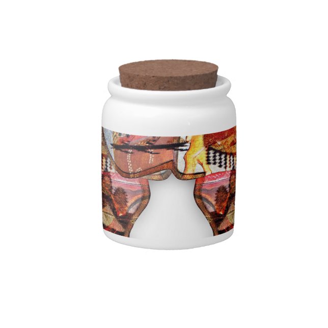 African Map: Celebrate the Season with Culture Candy Jar (Front)