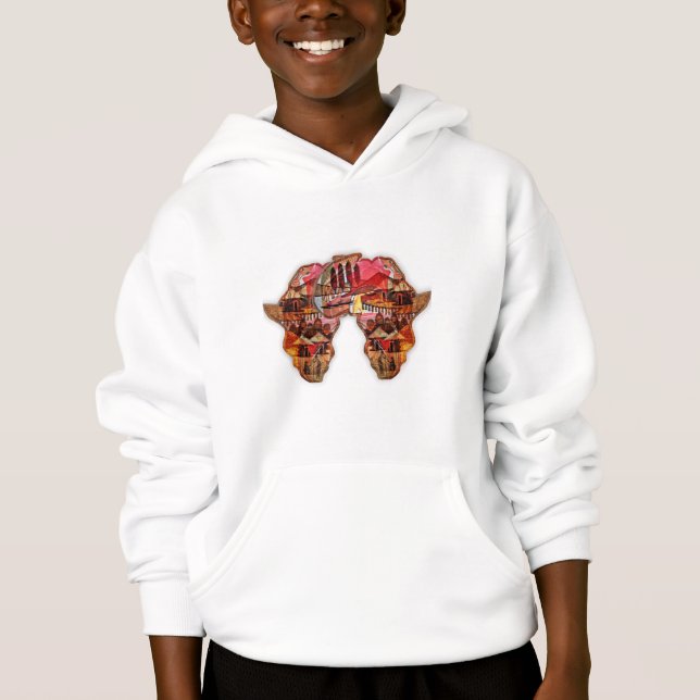 African Map: Celebrate the Season with Culture Hoodie (Front)