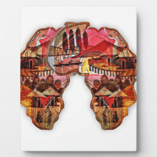 African Map: Celebrate the Season with Culture Plaque