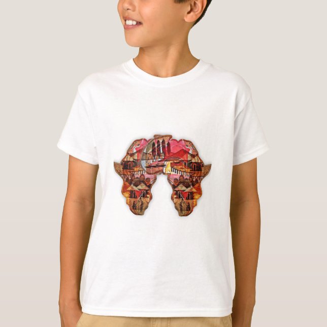 African Map: Celebrate the Season with Culture T-Shirt (Front)