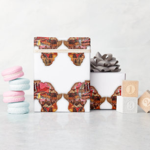 African Map: Celebrate the Season with Culture Wrapping Paper