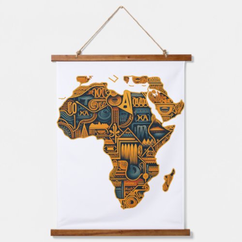 African Map Hanging Tapestry