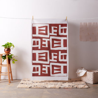 African Map Large Scale Design Fabric