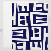 African Map - Navy Ivory (Front/Back)