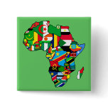 African Map of Africa flags country maps flag Button