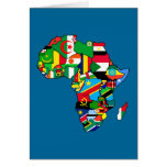 African Map of Africa flags within country maps