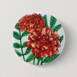 African marigolds pinback button