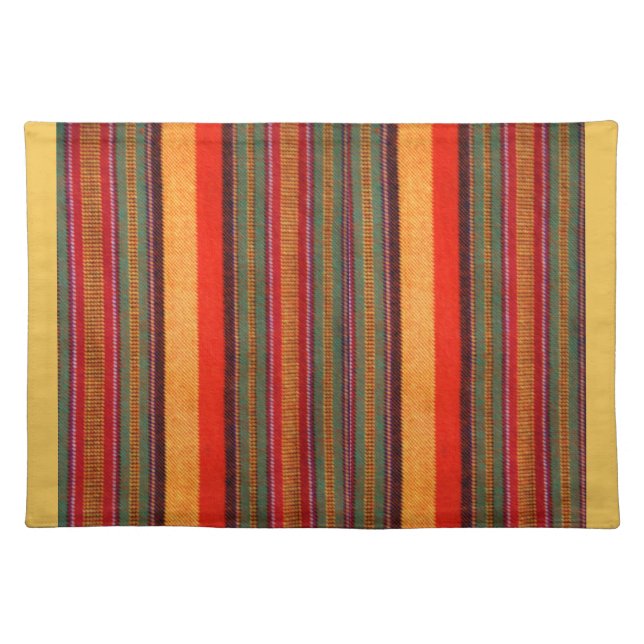 African Masai Shuka Blanket Placemat (Front)