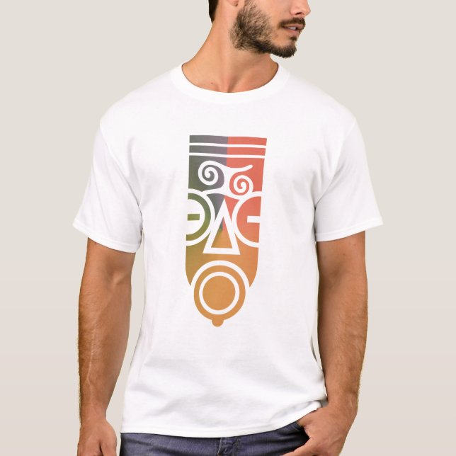 African Mask Art  T-Shirt (Front)