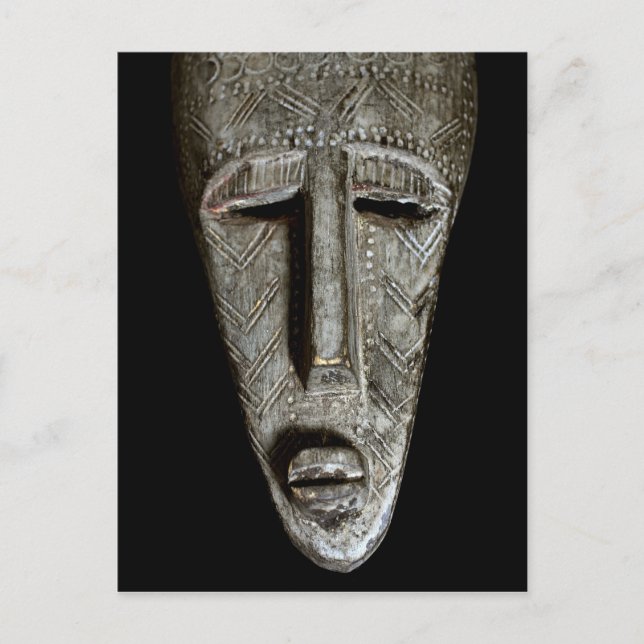 African mask postcard (Front)
