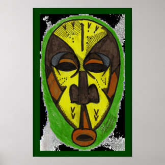 African Mask Poster