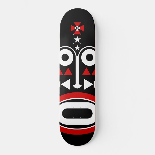 african mask skateboard (Front)