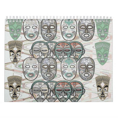 African Masks Calendar