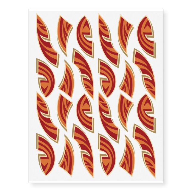 African Masks Temporary Tattoos (Front)