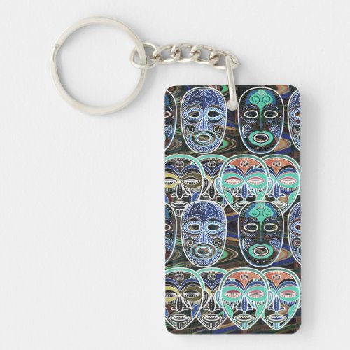 African Masks V1 Keychain