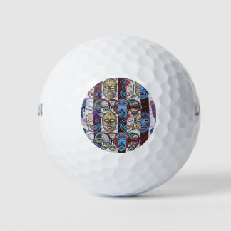 African Masks V2 Golf Balls