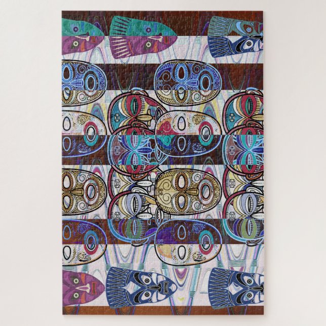 African Masks V2 Jigsaw Puzzle (Vertical)