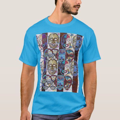 African Masks V2 T_Shirt