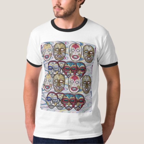 African Masks V3 T_Shirt