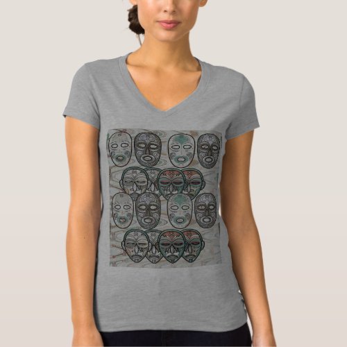 African Masks V5 T_Shirt