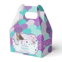 African Mermaid Birthday Baby Shower Thank You Favor Boxes