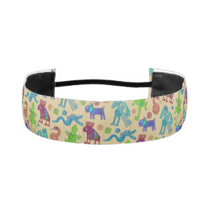 African Mexican Culture Primitive Tribal Pattern 1 Athletic Headband