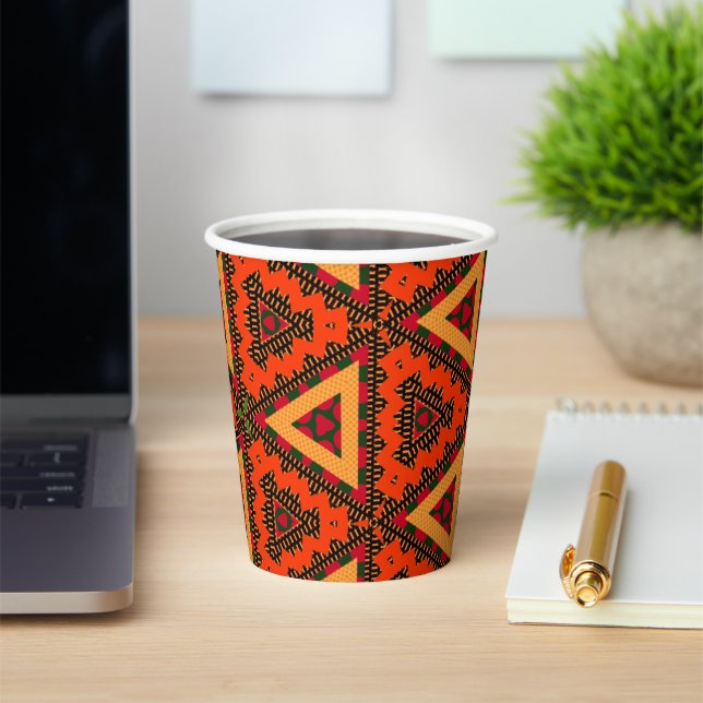 African Modern Kente Paper Cups (Insitu)