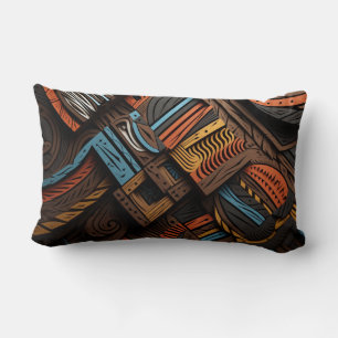 African Mosaic: Color Weaving Lumbar Pillow