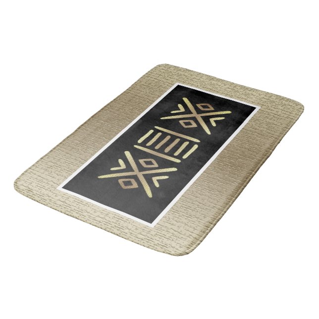 African Motif  Bath Mat (Angled)