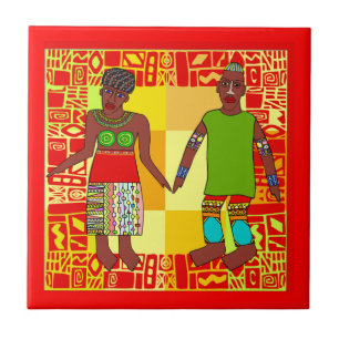African Motif  Ceramic Tiles