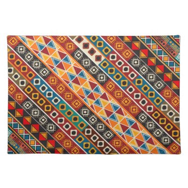 African Motif Colorful Decorative Pattern Cloth Placemat