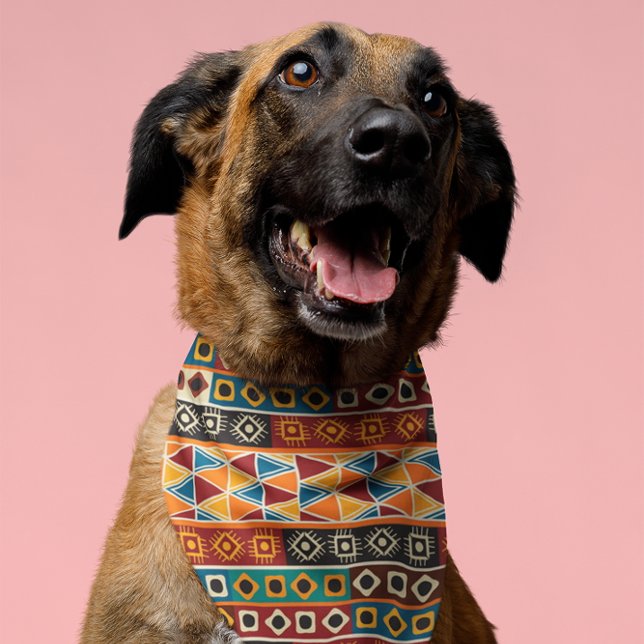 African Motif Colorful Decorative Pattern Design Bandana (Creator Uploaded)