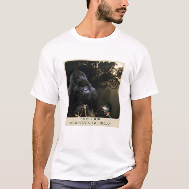 African MOUNTAIN GORILLAS Wildlife Supporter Shirt (Front)