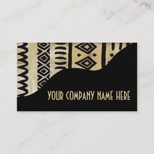 African Mud Cloth Afrocentric Kenyan Imports Business Card