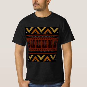 African Mud Cloth Design T-Shirt