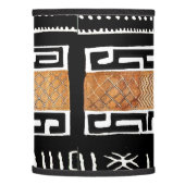 African Mud Cloth Pattern Lamp Shade (Left)