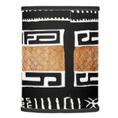 African Mud Cloth Pattern Lamp Shade (Right)