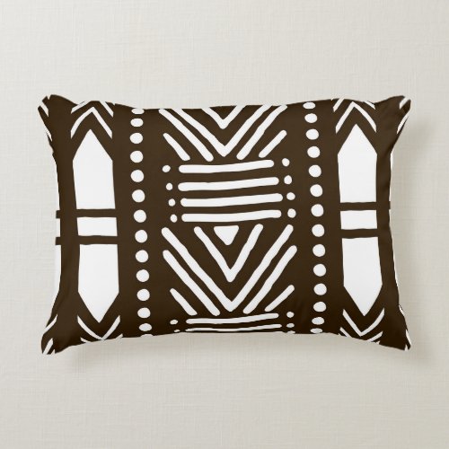 African mud cloth pillow