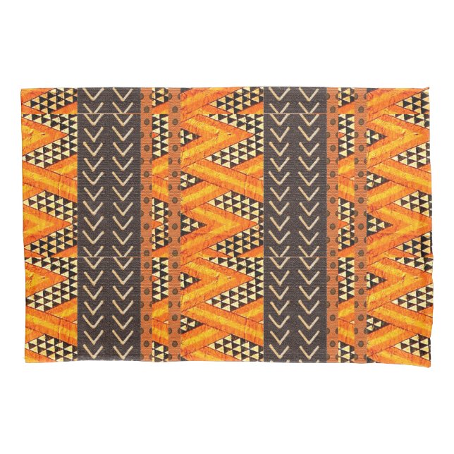 African Mud Cloth  Pillow Case (Front)